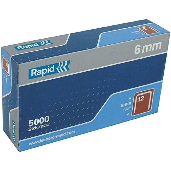 RAPID 5000 agrafe n°12 Rapid Agraf 6mm