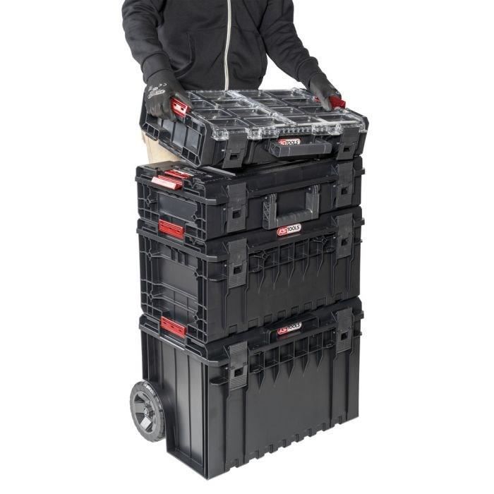 Image secondaire de Malette organiseur - KS TOOLS - 850.0396F - Rangement SCM - Boite de rangement a 12 compartiments - Casier de rangement amovible