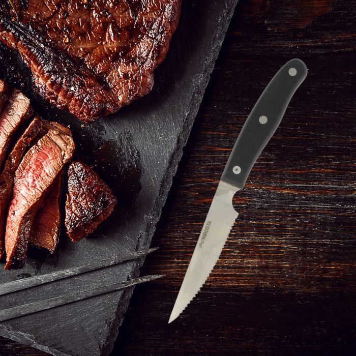 Image secondaire de Lot de 4 couteaux a steak - NIROSTA - 22 cm