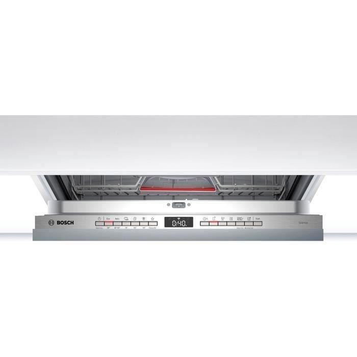 Lave-vaisselle tout intégrable BOSCH SMV4HVX45E SER4 - 13 couverts - Induction - L60cm - 46 dB - Blanc