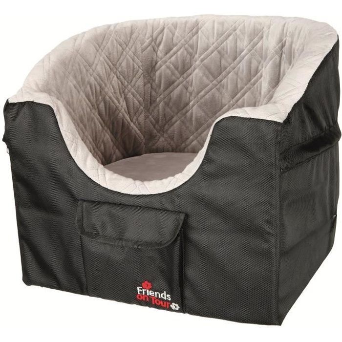 TRIXIE Asiento de coche - 45x39x42cm - Negro y gris - Para perros