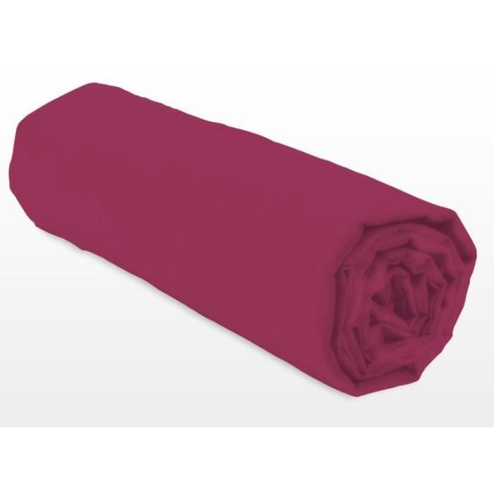 Fitted sheet - LOVELY HOME - LH71617 - 90x190+25 cm - Fuchsia