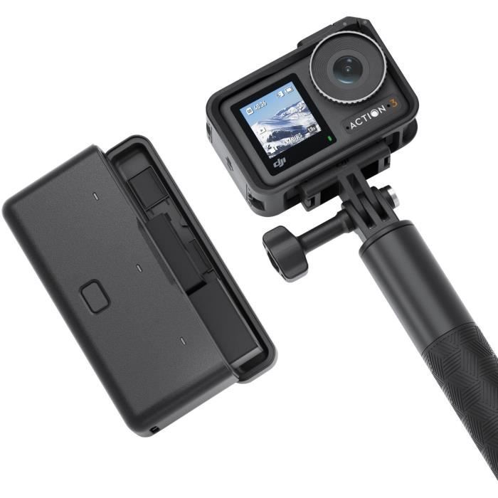 Caméra d'action  - DJI - Osmo Action 3 Adventure Combo - 4K/120 ips - HorizonSteady - Noir