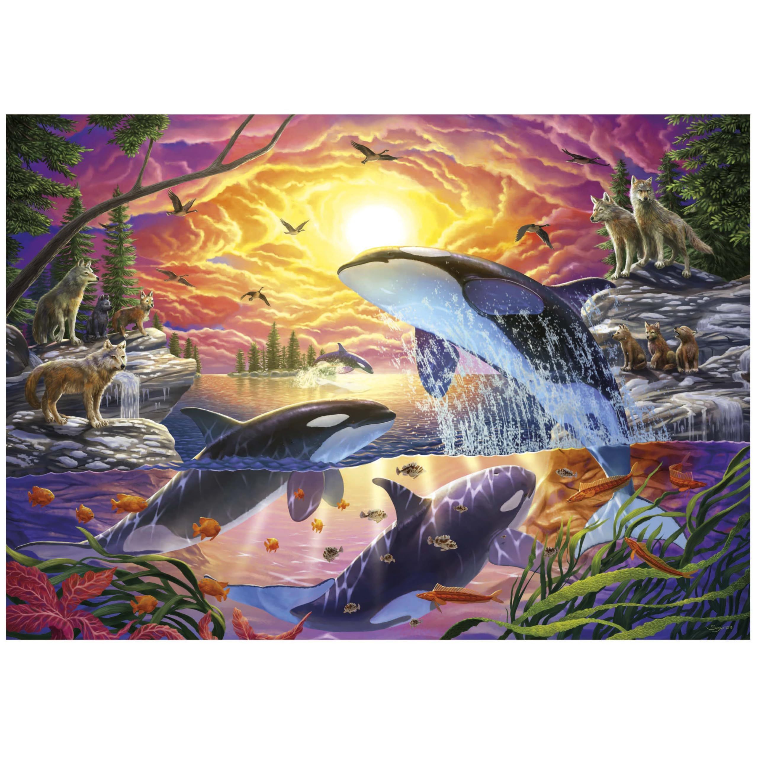 Image secondaire de Puzzle - EDUCA - Orques et Loups - 4000 pieces - 136 x 96 cm - Pour adultes a partir de 15 ans