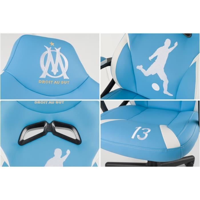 Fauteuil Gaming Junior - SUBSONIC - OM Olympique de Marseille - Licence Officielle