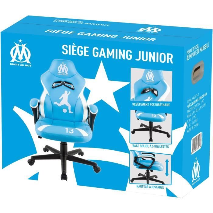 Fauteuil Gaming Junior - SUBSONIC - OM Olympique de Marseille - Licence Officielle