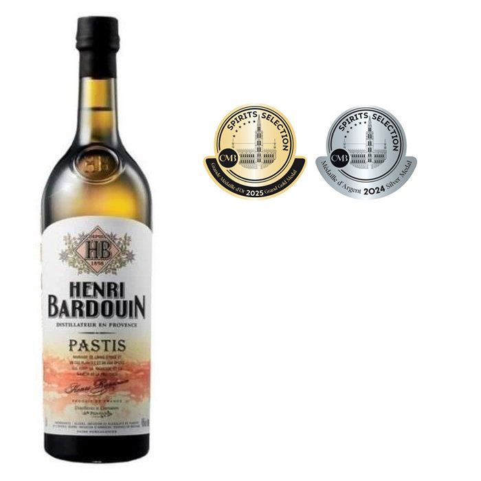 Pastis Henri Bardouin - Ap�ritif Anis� - France - 45%vol - 70cl sous �tui