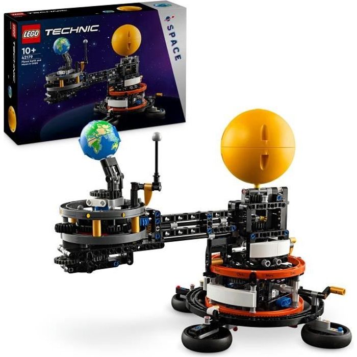LEGO Technic 42179 Planeta Tierra y Luna en �rbita, Juguete, Tema del Sistema Solar