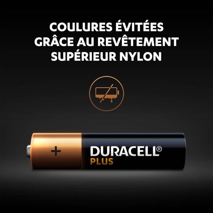 Duracell Plus Piles alcalines AAA, 1.5V LR03 MN2400, paquet de 8