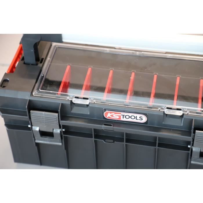 Image secondaire de Caisse a outils - KS TOOLS - 850.0395F - Boite a outils SCM - Caisse a outils vide 545 x 270 x 246 mm