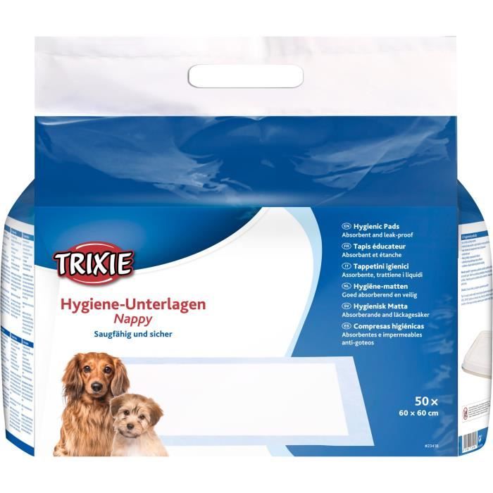 Tappetino educativo per pannolini TRIXIE - 60 × 60 cm - 50 Pz