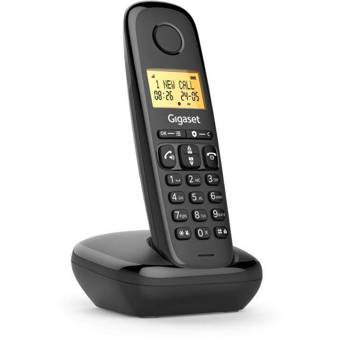 Image secondaire de Gigaset BASIC 100 Noir - Téléphone sans fil pratique avec écran rétroéclairé