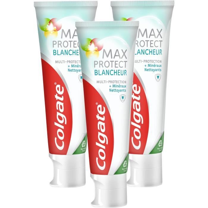 [Lot de 3] COLGATE Dentifrices Max Protect Blancheur - 75ml