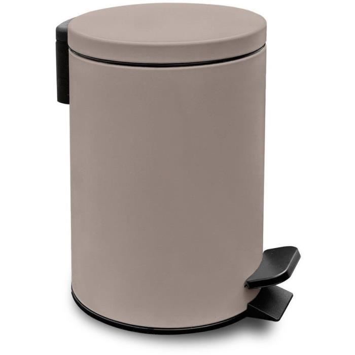 Pattumiera da bagno - TODAY - UTILITY - 3 L - Ø 17 xx H 25 cm - Polipropilene - Rosa tenue