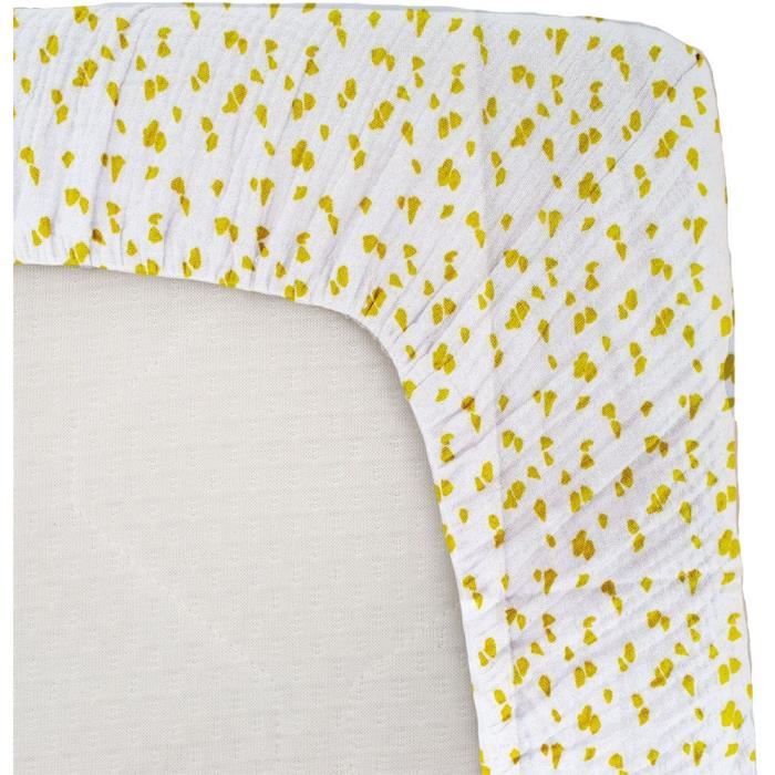 Image secondaire de Drap housse jersey - DOMIVA - Savane - 60 x 120 cm - Coton extensible - oeKO-TEX