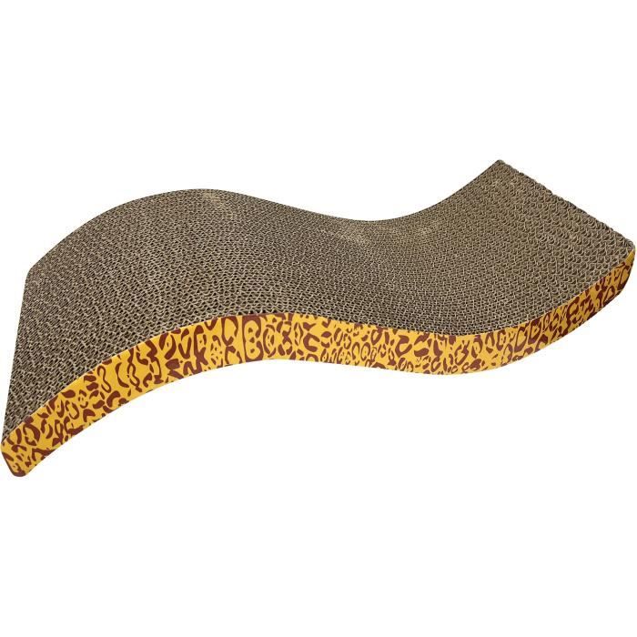 Image secondaire de Griffoir pour chat - CATIT - Avec herbe a chat - Forme ondulée - Motifs léopard