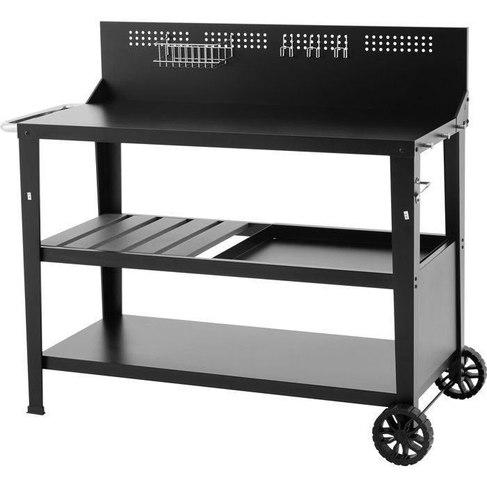 Chariot Multifonction COOKINGBOX avec Plateau Supérieur 100x50 cm
