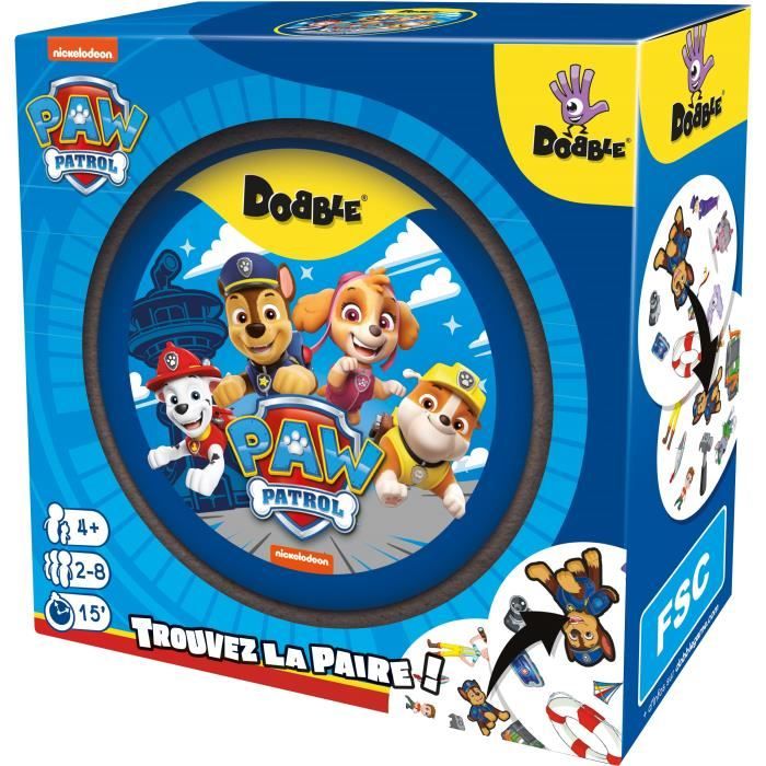 Dobble: Paw Patrol§Zygomatic - Gioco da tavolo - 5 minigiochi - dai 6 anni