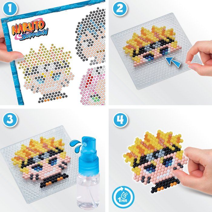Image secondaire de Kit de Porte-Clés Naruto - AQUABEADS avec 1100 Perles