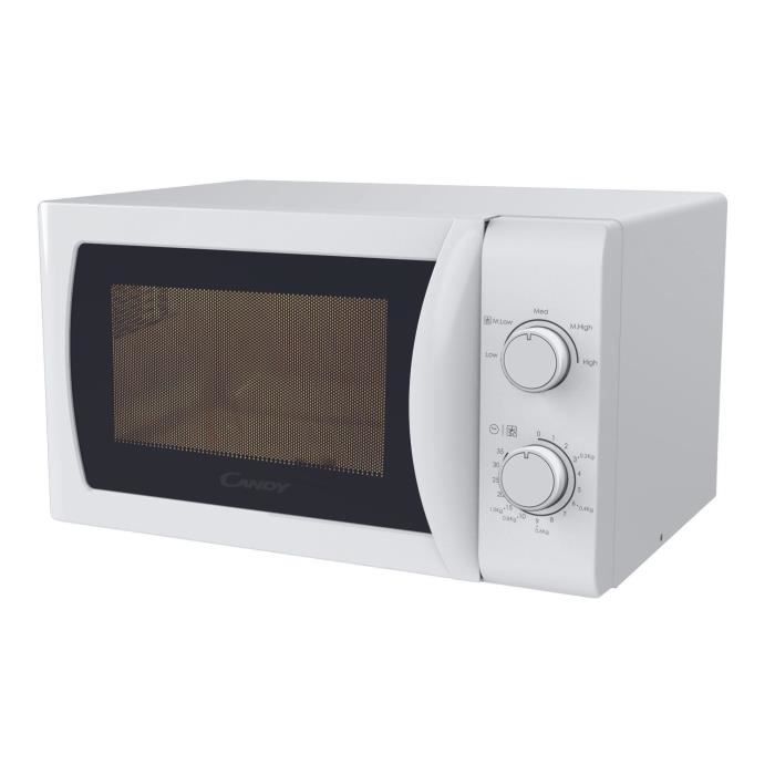 CMW20SMW Microonde Mono CANDY Idea - 20 L - MO: 700 W - UI meccanico - 5 livelli di potenza - Bianco