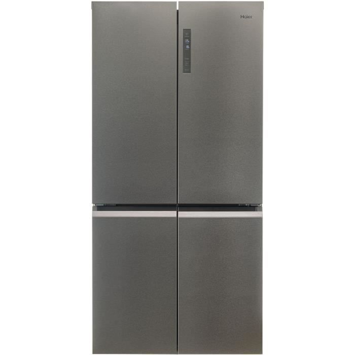 HAIER HTF-540DP7 Réfrigérateur multi portes Cube 90 Série 5 - 528 L (354+174) - Total no frost - Platinum Inox