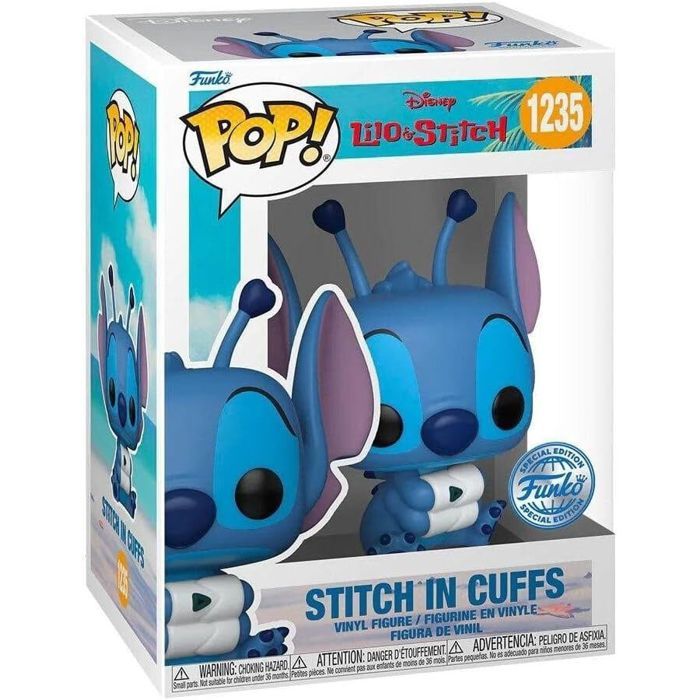 Figurine POP - FUNKO - Lilo & Stitch - Stitch avec menottes - 9 cm - Pour enfants a partir de 3 ans