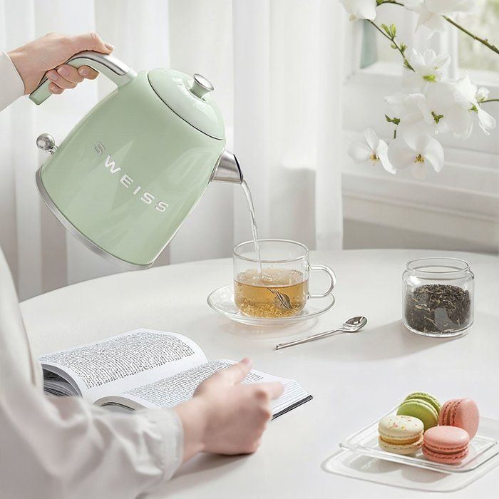 Image secondaire de Bouilloire Électrique Vintage KTS7 1000W 1L - SWEISS - Vert Élégant