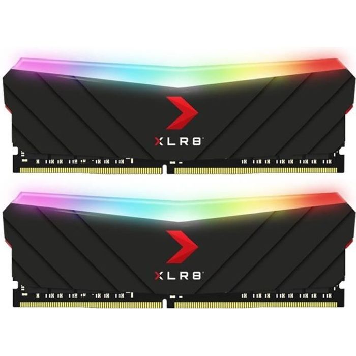 M?moire RAM - PNY - XLR8 Gaming EPIC-X RGB? DDR4 3600MHz 2x8GB (MD16GK2D4360018XRGB)