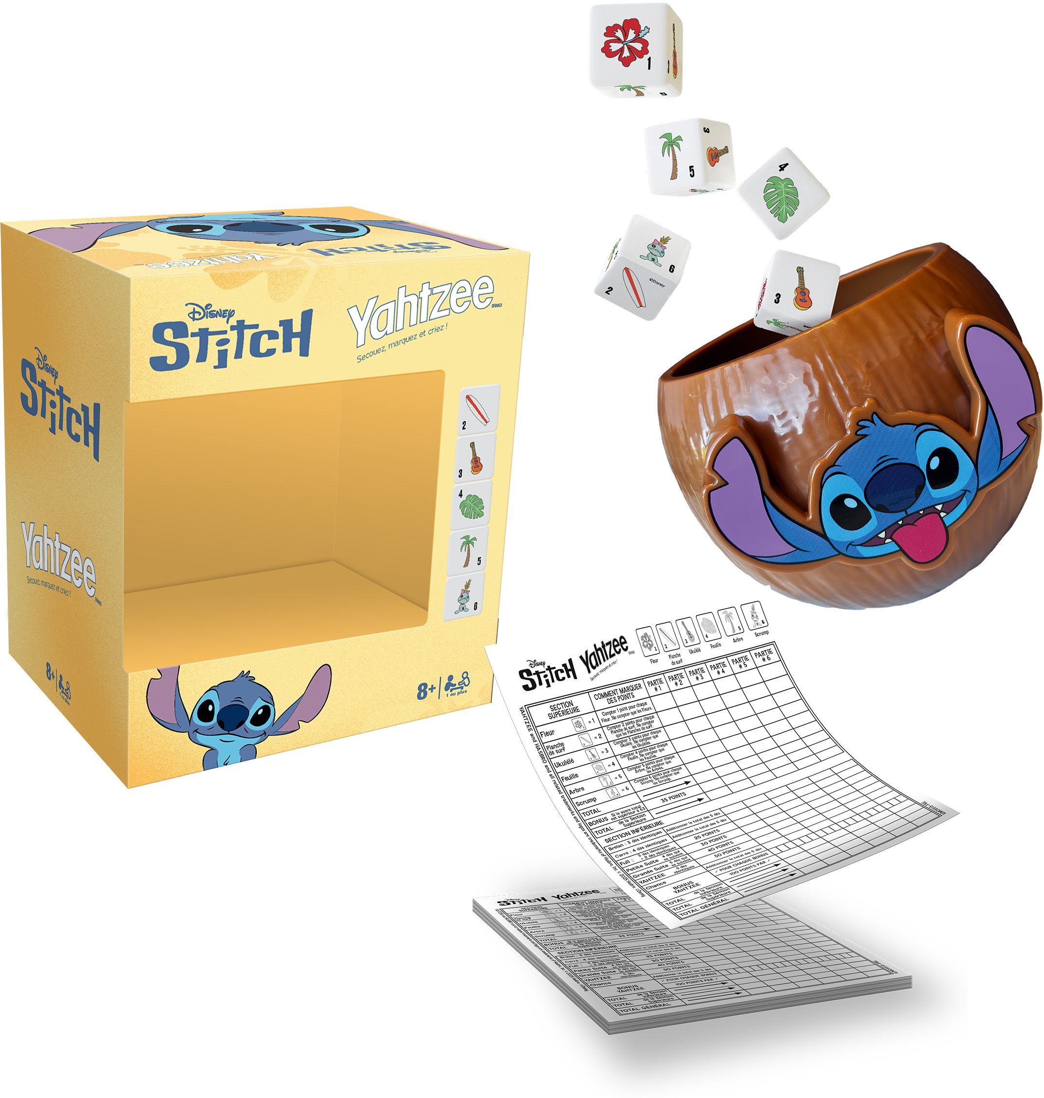 Yahtzee Stitch - Jeu de société Disney en voyage