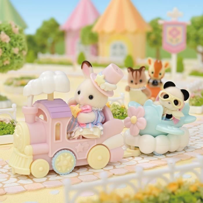 Image secondaire de Mini-figurines - SYLVANIAN FAMILIES - Le petit train des nuages - Des 3 ans