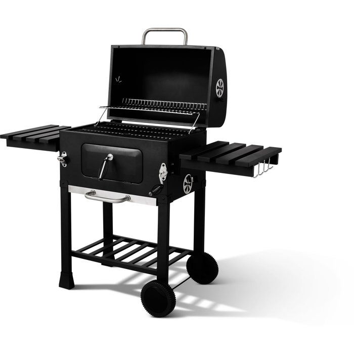 Barbecue Charbon Cookingbox Clark avec Ventilation Réglable et Grille en Fonte