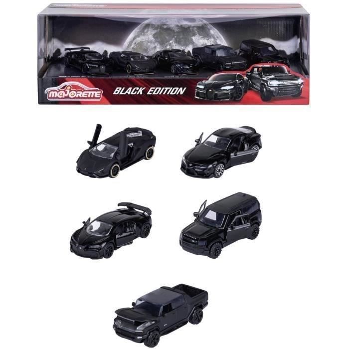 MAJORETTE - Confezione regalo - Edizione nera Confezione regalo da 5 pezzi - Veicoli da collezione