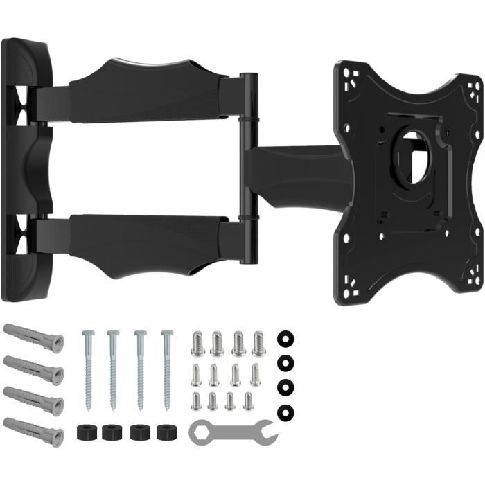 Supporto a parete girevole e inclinabile NANOOK per TV da 19-43 pollici - Supporto a parete per TV LCD, LED, QLED e OLED
