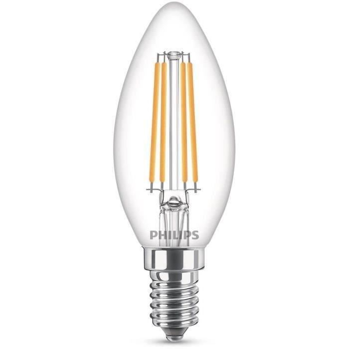 Light Bulb LED Equivalent 60W E14 Warm White Non Dimmable Glass