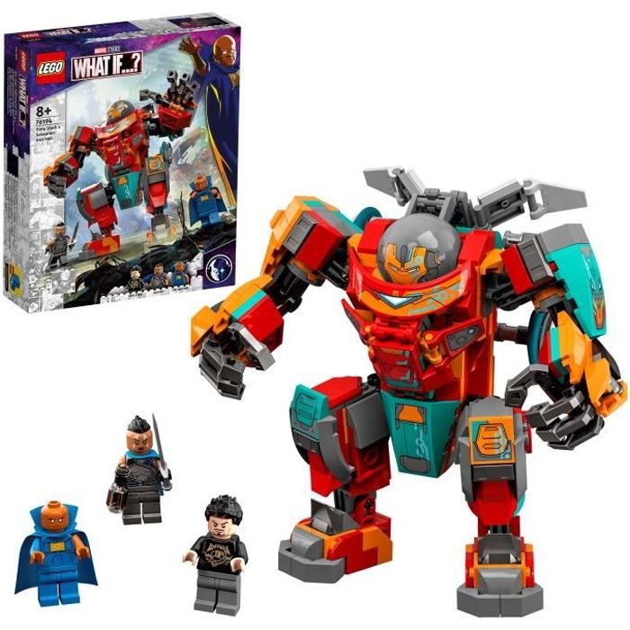 LEGO 76194 Marvel L'Armure Sakaarienne d'Iron Man de Tony Stark, Figurine Marvel pour Enfants âgés de 8 ans et plus