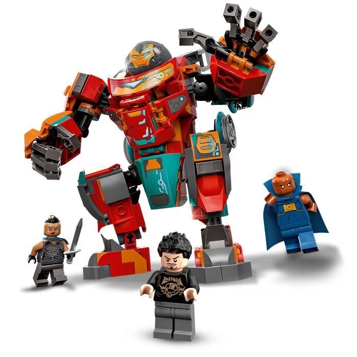 LEGO 76194 Marvel L'Armure Sakaarienne d'Iron Man de Tony Stark, Figurine Marvel pour Enfants âgés de 8 ans et plus