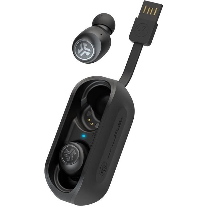 JLab Audio - GO Air True Wireless Earbuds Black - Écouteurs sans fil - Bluetooth - Autonomie BT 20h