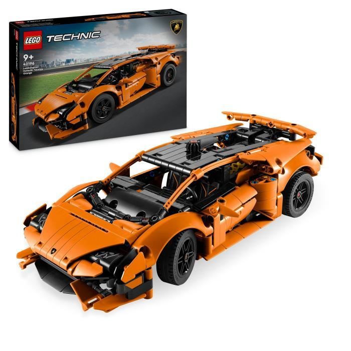 LEGO Technic 42196 Lamborghini Hurac�n Tecnica Coche de juguete naranja Para ni�os a partir de 9 a�os