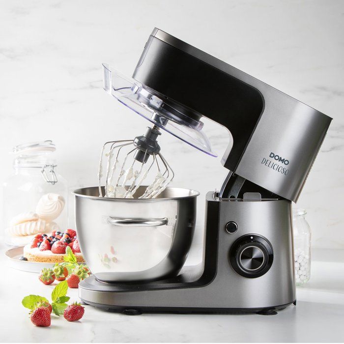 Image secondaire de Robot Pâtissier Multifonction DOMO 1200 W 4,5 L - Gris/Noir