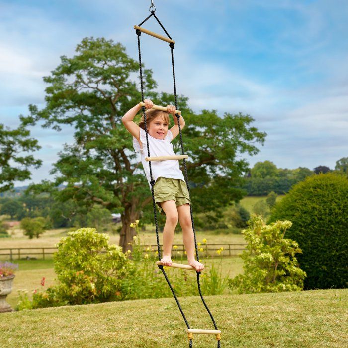 Image secondaire de Échelle en bois pour portique TP Toys - Corde noire - 190 à 250 cm