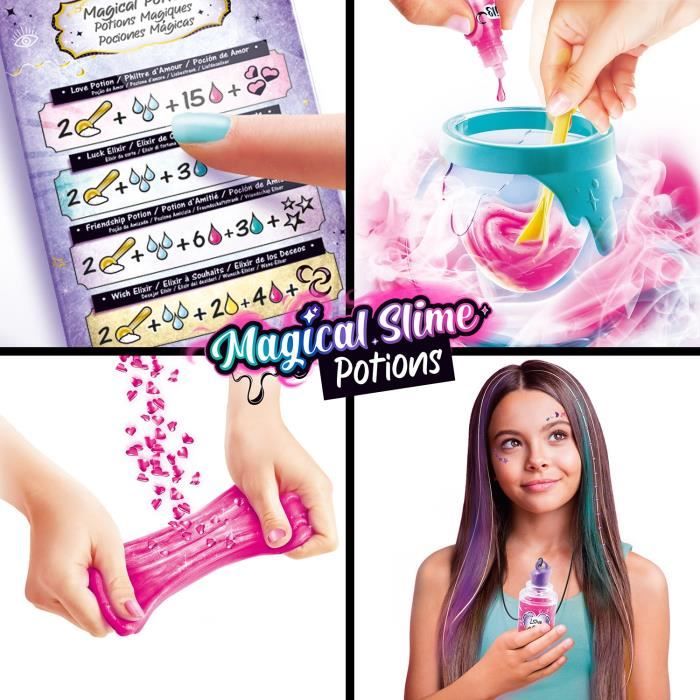 So Slime Fabrique a potions magiques - Slime color change - Avec éclairage et fumée - Magical Slime - des 6 ans - SSC196 - Canal Toy
