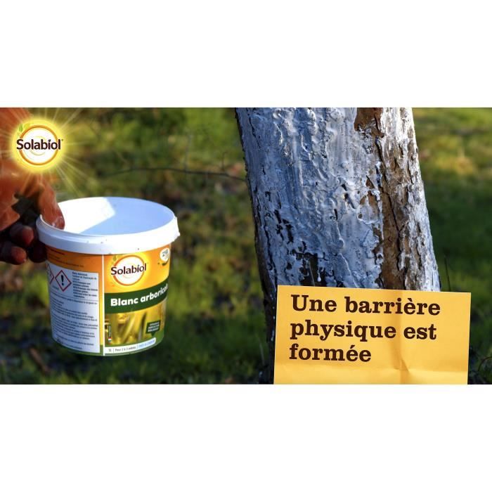 SOLABIOL SOBLANC1 Blanc arboricole Seau 1L, Origine Naturelle