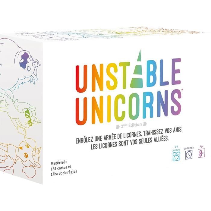 TeeTartaruga § Unicorni instabili § Gioco da tavolo § da 8 anni § da 2 a 8 giocatori § Da 30 a 60 minuti