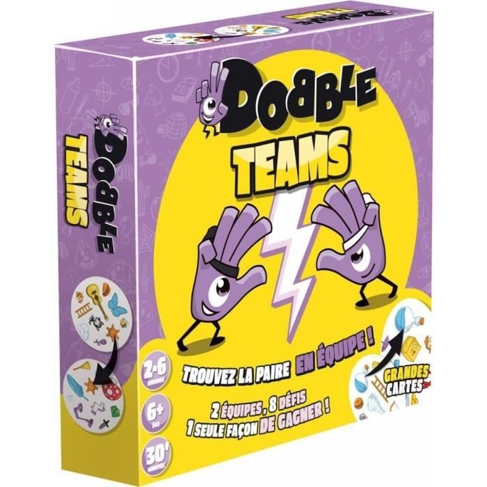 Zygomatic | Dobble Teams : Jouez en équipe | Jeu de société | a partir de 6 ans | 2 a 8 joueurs | 15 minutes