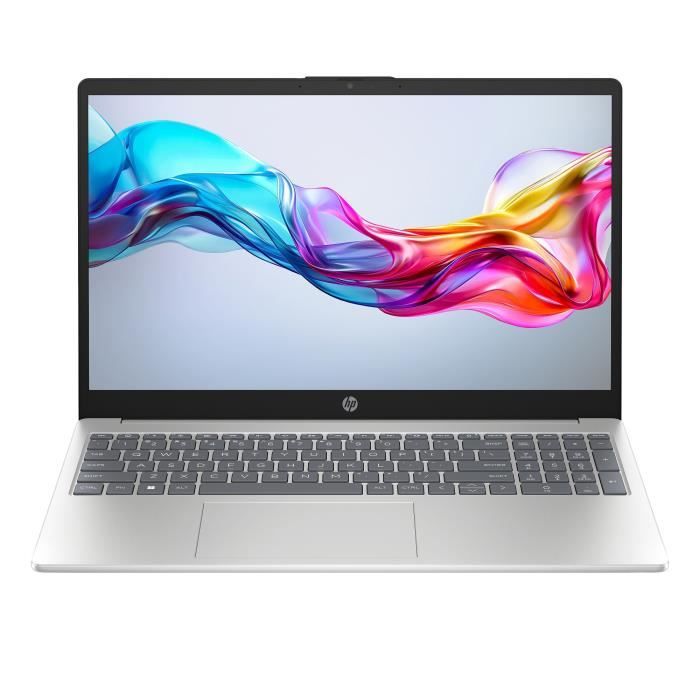 PC Portable HP 15-fd0101nf - Windows 11 - 15,6 FHD - Core i3-N305 - RAM 8Go - Stockage 512Go SSD - AZERTY