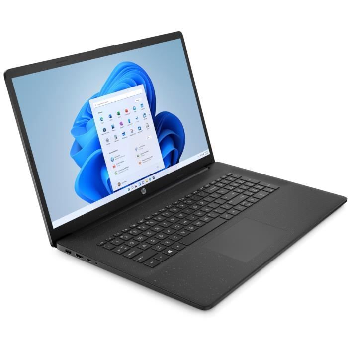 PC Portable HP 17-cn0561nf - 17 HD+ - Intel Celeron N4120 - RAM 4Go - Stockage 128Go - Windows 11 S - Noir - AZERTY