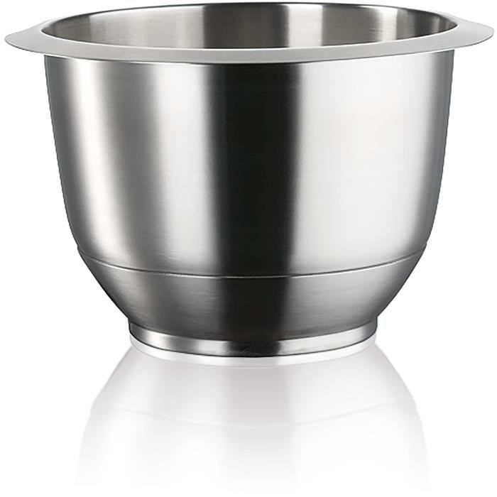 Ciotola in acciaio inox - BOSCH - MUZ5ER2 - Per Robot da cucina MUM5 - 3,9 L - Fino a 0,75 kg di farina + altri ingredienti (2 kg max.)