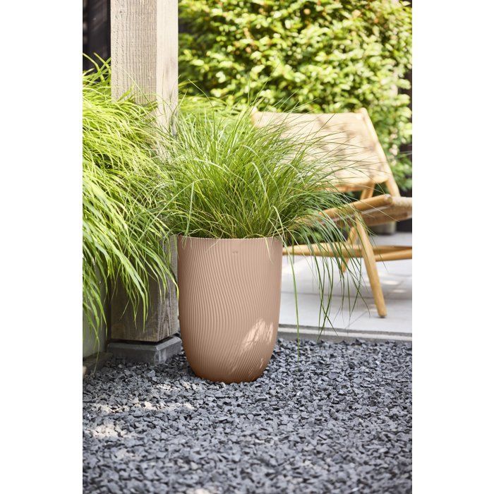Image secondaire de Pot de Fleur Élégant Elho Sereh Haut 30 - Marron pour Balcon et Intérieur
