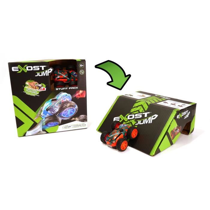 EXOST JUMP - Coffret cascades : 1 petite voiture a friction + accessoires - Modele aléatoire - Petites voitures a collectionner