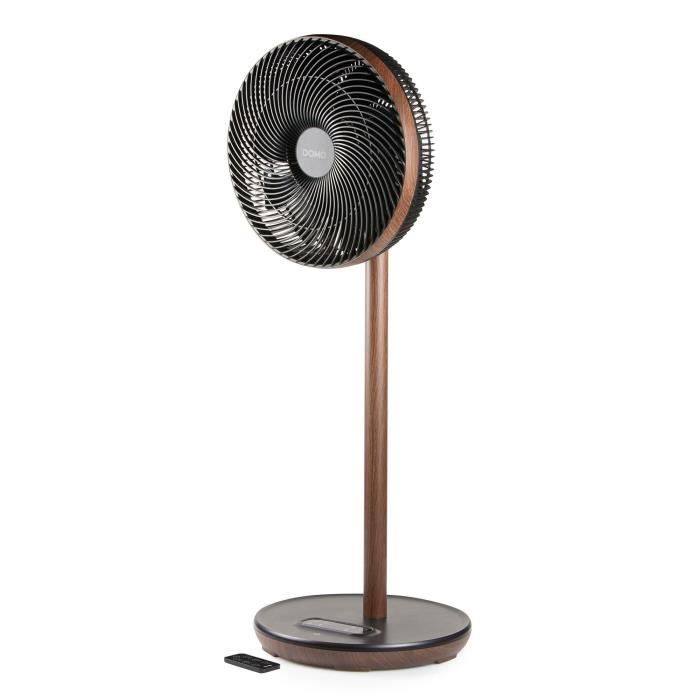 Ventilateur sur pied - DOMO - 26 W - Bois - ECO consommation - Silencieux - 9 vitesses - Affichage LED - Télécommande inclus